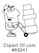 Delivery Man Clipart #83241 by Hit Toon