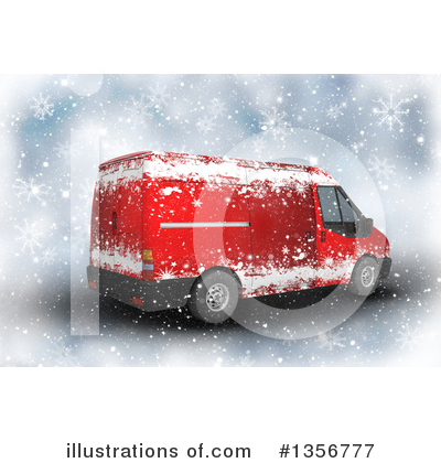 Royalty-Free (RF) Delivery Van Clipart Illustration by KJ Pargeter - Stock Sample #1356777