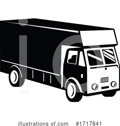 Royalty-Free (RF) Delivery Van Clipart Illustration by patrimonio - Stock Sample #1717841