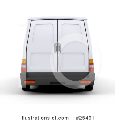 Royalty-Free (RF) Delivery Van Clipart Illustration by KJ Pargeter - Stock Sample #25491