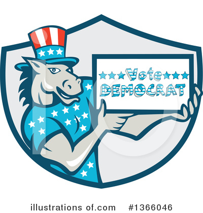 Royalty-Free (RF) Democrat Clipart Illustration by patrimonio - Stock Sample #1366046