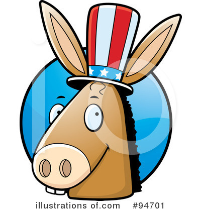 Donkey Clipart #94701 by Cory Thoman