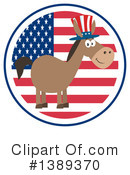 Democratic Donkey Clipart #1389370 by Hit Toon