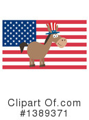 Democratic Donkey Clipart #1389371 by Hit Toon