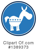 Democratic Donkey Clipart #1389373 by Hit Toon