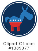 Democratic Donkey Clipart #1389377 by Hit Toon