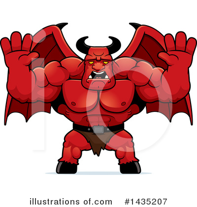 Royalty-Free (RF) Demon Clipart Illustration by Cory Thoman - Stock Sample #1435207