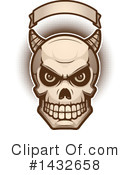 Demon Skull Clipart #1432658 by Cory Thoman