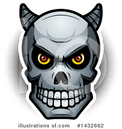 Skull Clipart #1432662 by Cory Thoman