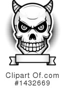 Demon Skull Clipart #1432669 by Cory Thoman
