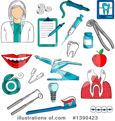 Braces Clipart #1390423 by Vector Tradition SM
