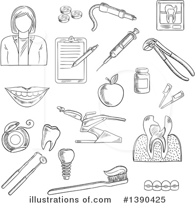 Braces Clipart #1390425 by Vector Tradition SM