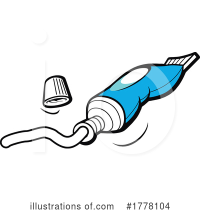 Tooth Paste Clipart #1778104 by Johnny Sajem
