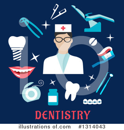 Dentist Clipart #1314043 by Vector Tradition SM