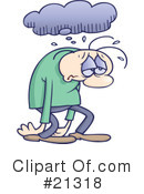 Depressed Clipart #21318 by gnurf