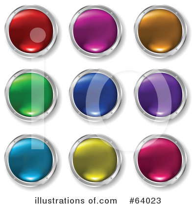 Royalty-Free (RF) Design Buttons Clipart Illustration by KJ Pargeter - Stock Sample #64023