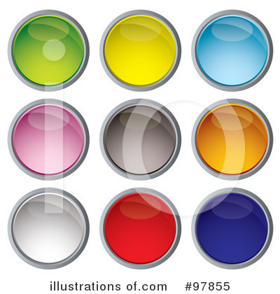 Royalty-Free (RF) Design Buttons Clipart Illustration by michaeltravers - Stock Sample #97855