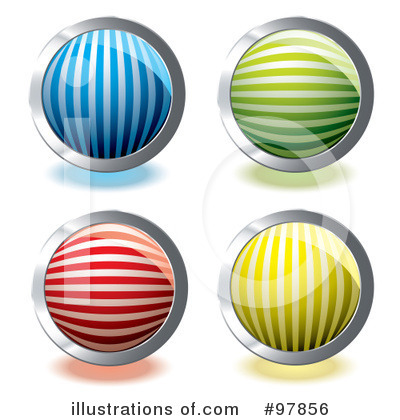 Royalty-Free (RF) Design Buttons Clipart Illustration by michaeltravers - Stock Sample #97856