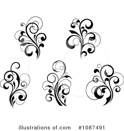 Flourishes Clipart #1087491 by Vector Tradition SM