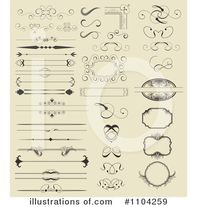 Royalty-Free (RF) Design Elements Clipart Illustration by vectorace - Stock Sample #1104259