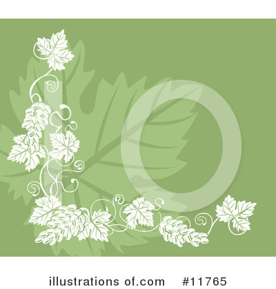 Grape Leaves Clipart #11765 by AtStockIllustration