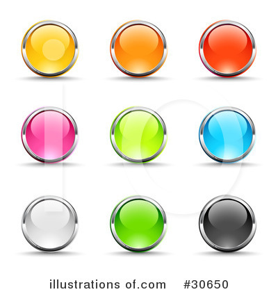 Web Site Buttons Clipart #30650 by beboy