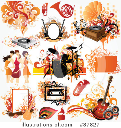 Royalty-Free (RF) Design Elements Clipart Illustration by OnFocusMedia - Stock Sample #37827