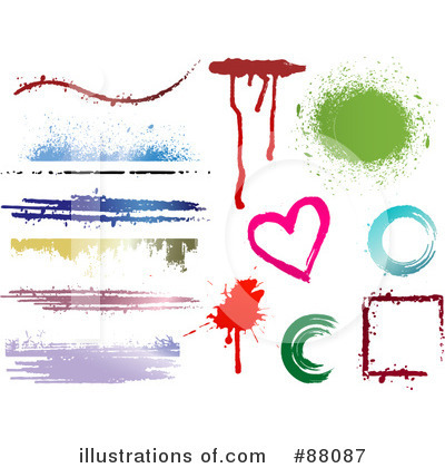 Royalty-Free (RF) Design Elements Clipart Illustration by KJ Pargeter - Stock Sample #88087