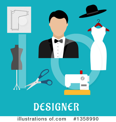 Fashion Designer Clipart #1358990 by Vector Tradition SM