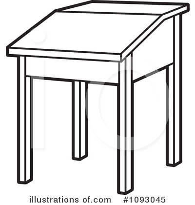 Desk Clipart #1093045 by Lal Perera