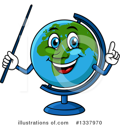 Royalty-Free (RF) Desk Globe Clipart Illustration by Vector Tradition SM - Stock Sample #1337970