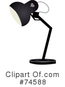 Desk Lamp Clipart #74588 by Melisende Vector