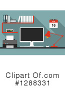 Desktop Computer Clipart #1288331 by Vector Tradition SM