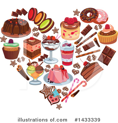 Royalty-Free (RF) Dessert Clipart Illustration by Vector Tradition SM - Stock Sample #1433339