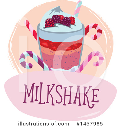 Milkshake Clipart #1457965 by Vector Tradition SM