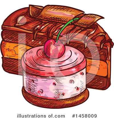 Royalty-Free (RF) Dessert Clipart Illustration by Vector Tradition SM - Stock Sample #1458009