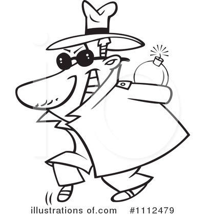 Royalty-Free (RF) Detective Clipart Illustration by toonaday - Stock Sample #1112479