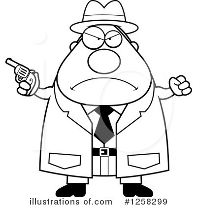 Royalty-Free (RF) Detective Clipart Illustration by Cory Thoman - Stock Sample #1258299