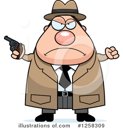Royalty-Free (RF) Detective Clipart Illustration by Cory Thoman - Stock Sample #1258309