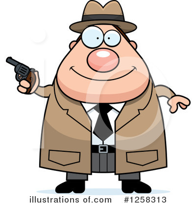 Royalty-Free (RF) Detective Clipart Illustration by Cory Thoman - Stock Sample #1258313