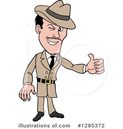 Investigator Clipart #1285372 by LaffToon