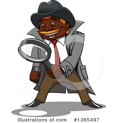 Royalty-Free (RF) Detective Clipart Illustration by Vector Tradition SM - Stock Sample #1365497