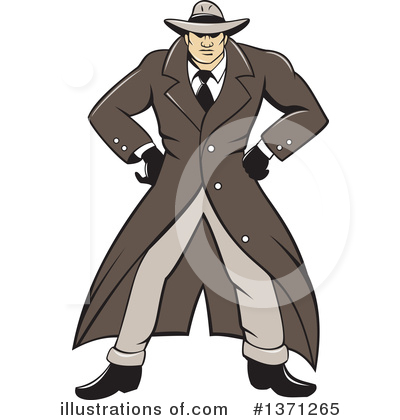 Royalty-Free (RF) Detective Clipart Illustration by patrimonio - Stock Sample #1371265