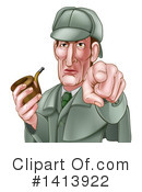 Detective Clipart #1413922 by AtStockIllustration