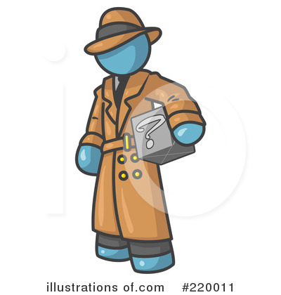 Royalty-Free (RF) Detective Clipart Illustration by Leo Blanchette - Stock Sample #220011