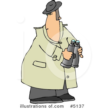 Royalty-Free (RF) Detective Clipart Illustration by djart - Stock Sample #5137