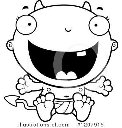 Devil Baby Clipart #1207915 by Cory Thoman