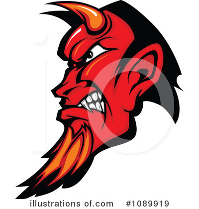 Royalty-Free (RF) Devil Clipart Illustration by Chromaco - Stock Sample #1089919