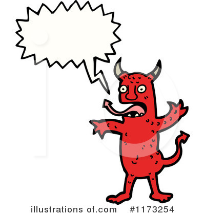 Royalty-Free (RF) Devil Clipart Illustration by lineartestpilot - Stock Sample #1173254