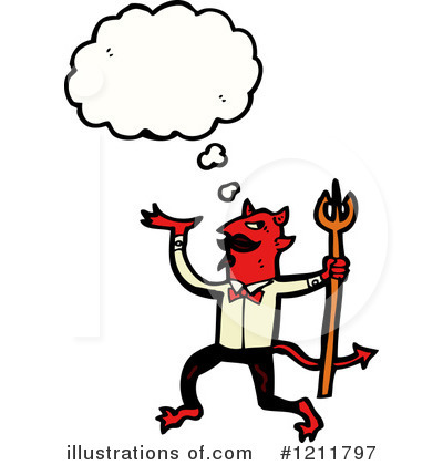 Royalty-Free (RF) Devil Clipart Illustration by lineartestpilot - Stock Sample #1211797